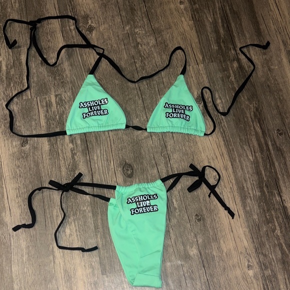 assholes live forever Other - Assholes live forever string bikini 
Medium